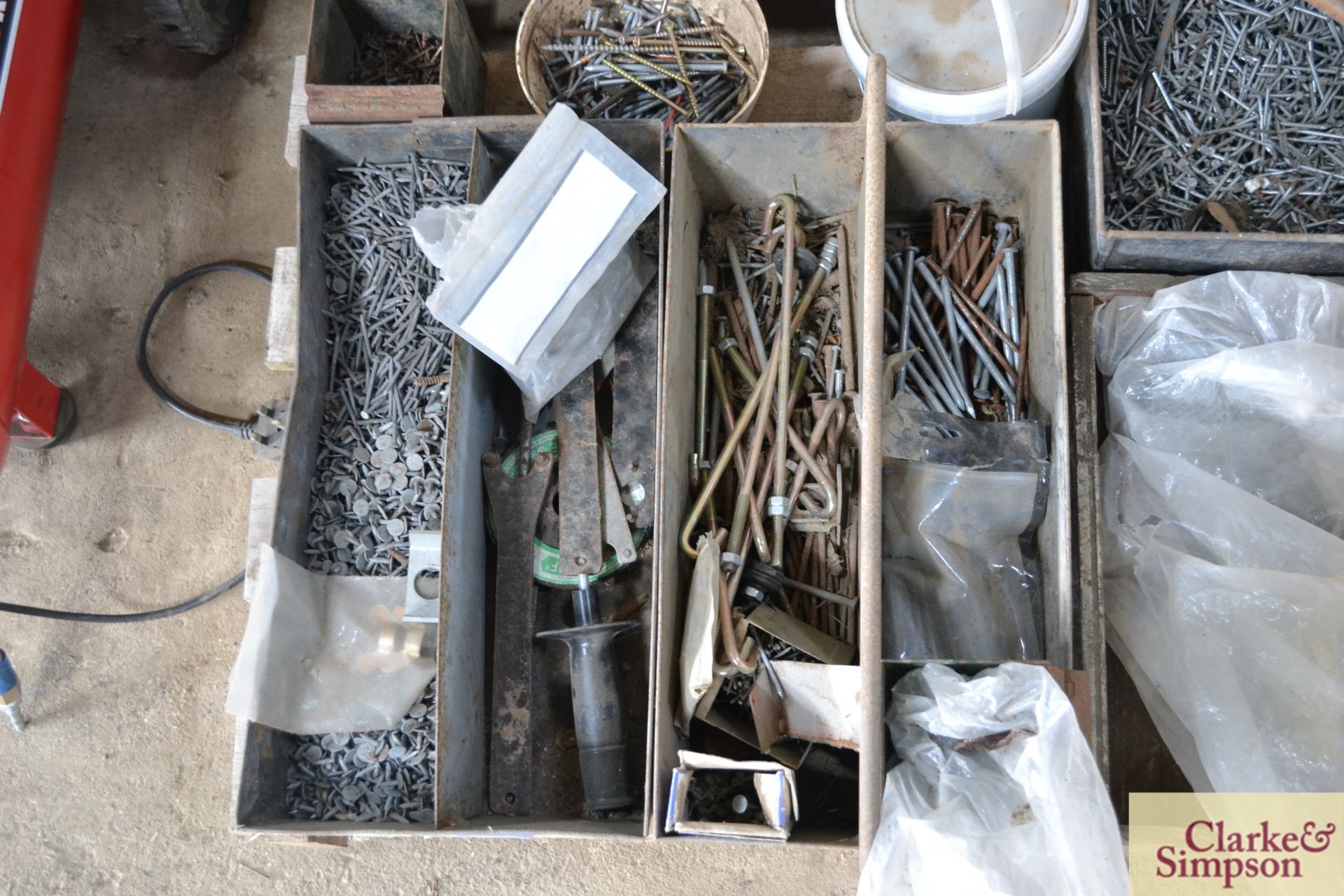 Pallet of various nails and fasteners. - Image 2 of 5