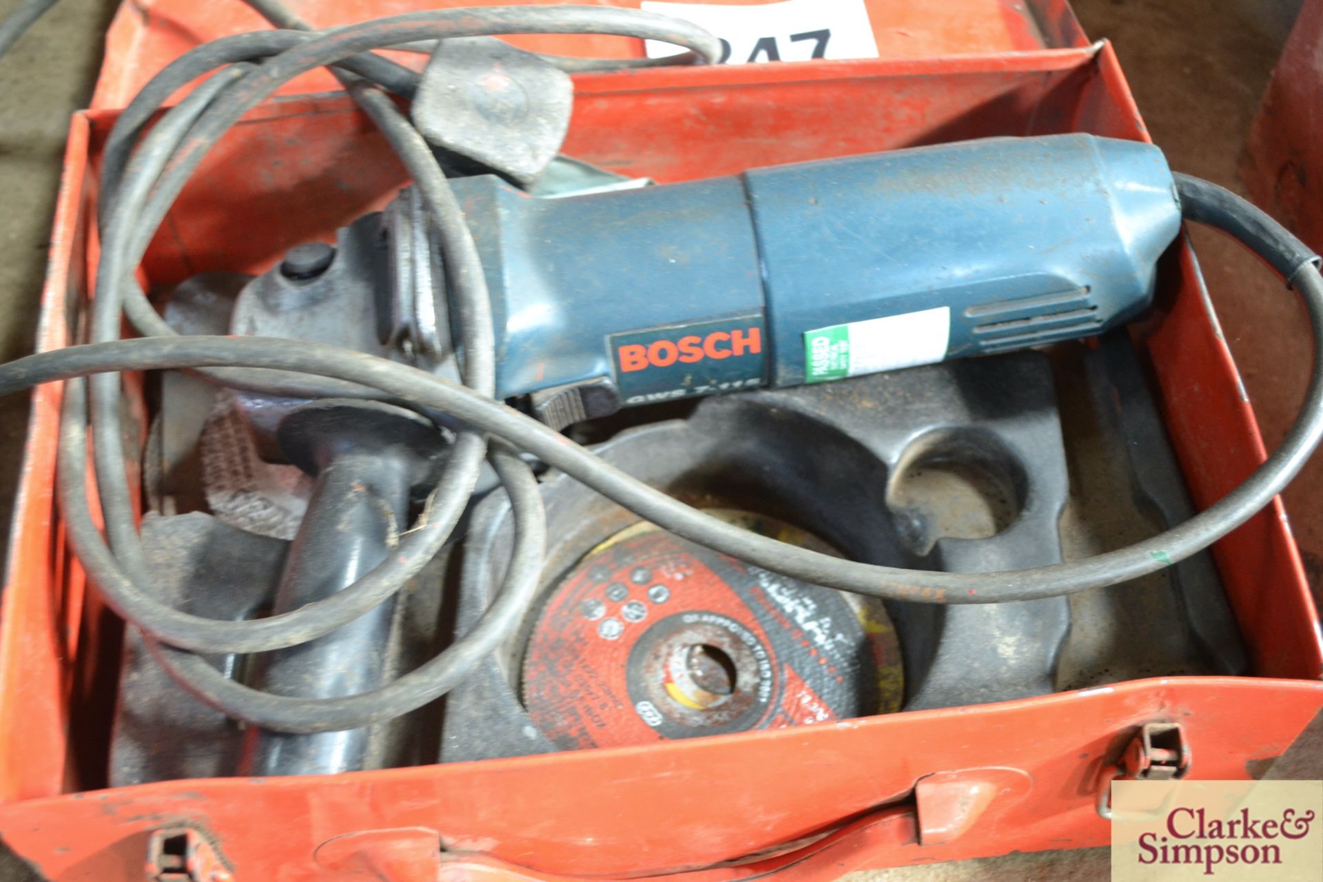 Bosch 4 1/2in angle grinder. - Image 2 of 2