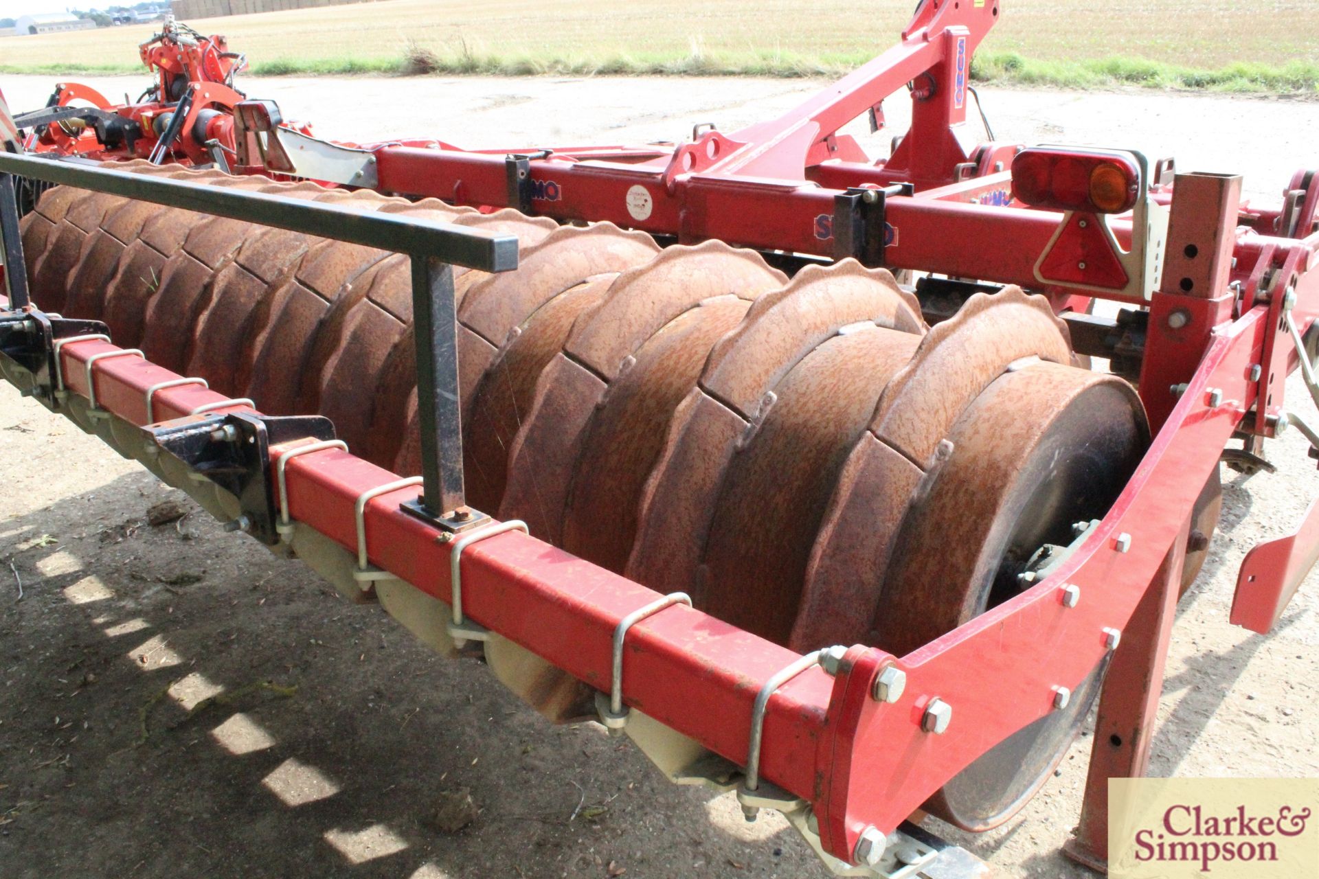 Sumo Trio 3 3m mounted cultivator 2012. Serial number 11626. With six Metcalfe low disturbance legs, - Image 14 of 21