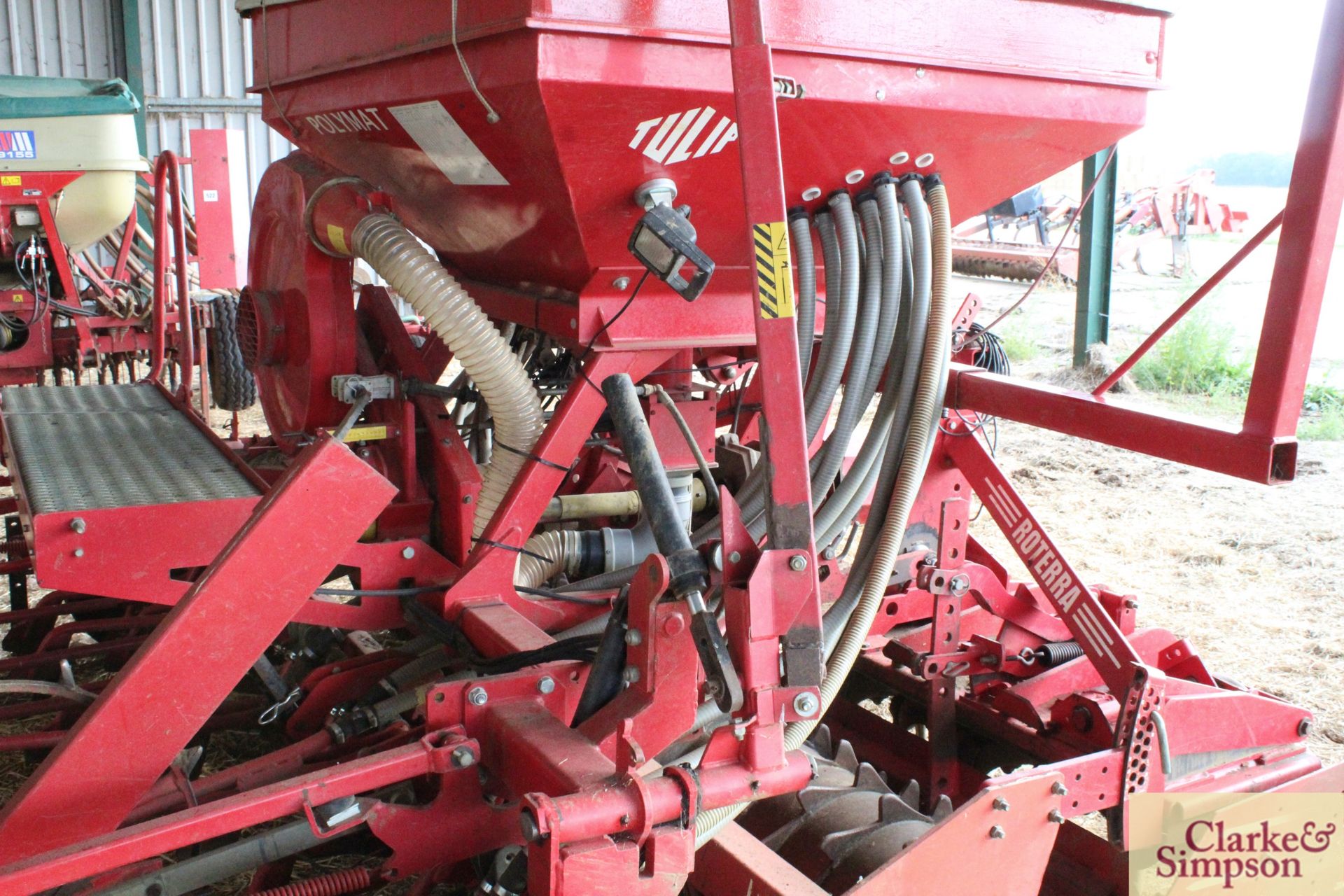 Lely/ Tulip Rotarra 3m power harrow. Serial number/ year to follow. With packer. Piggy backed with - Image 24 of 31