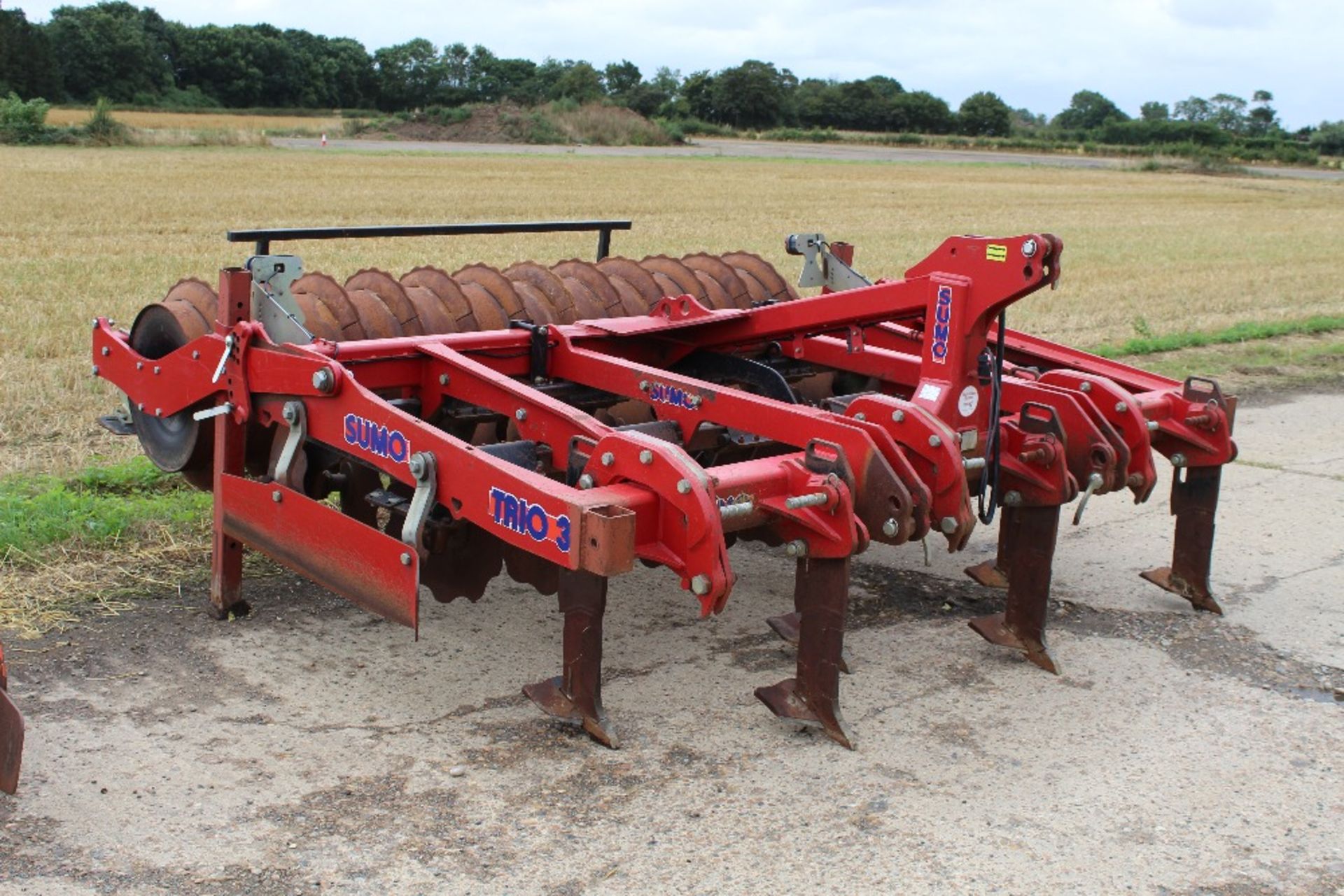 Sumo Trio 3 3m mounted cultivator 2012. Serial number 11626. With six Metcalfe low disturbance legs, - Image 20 of 21