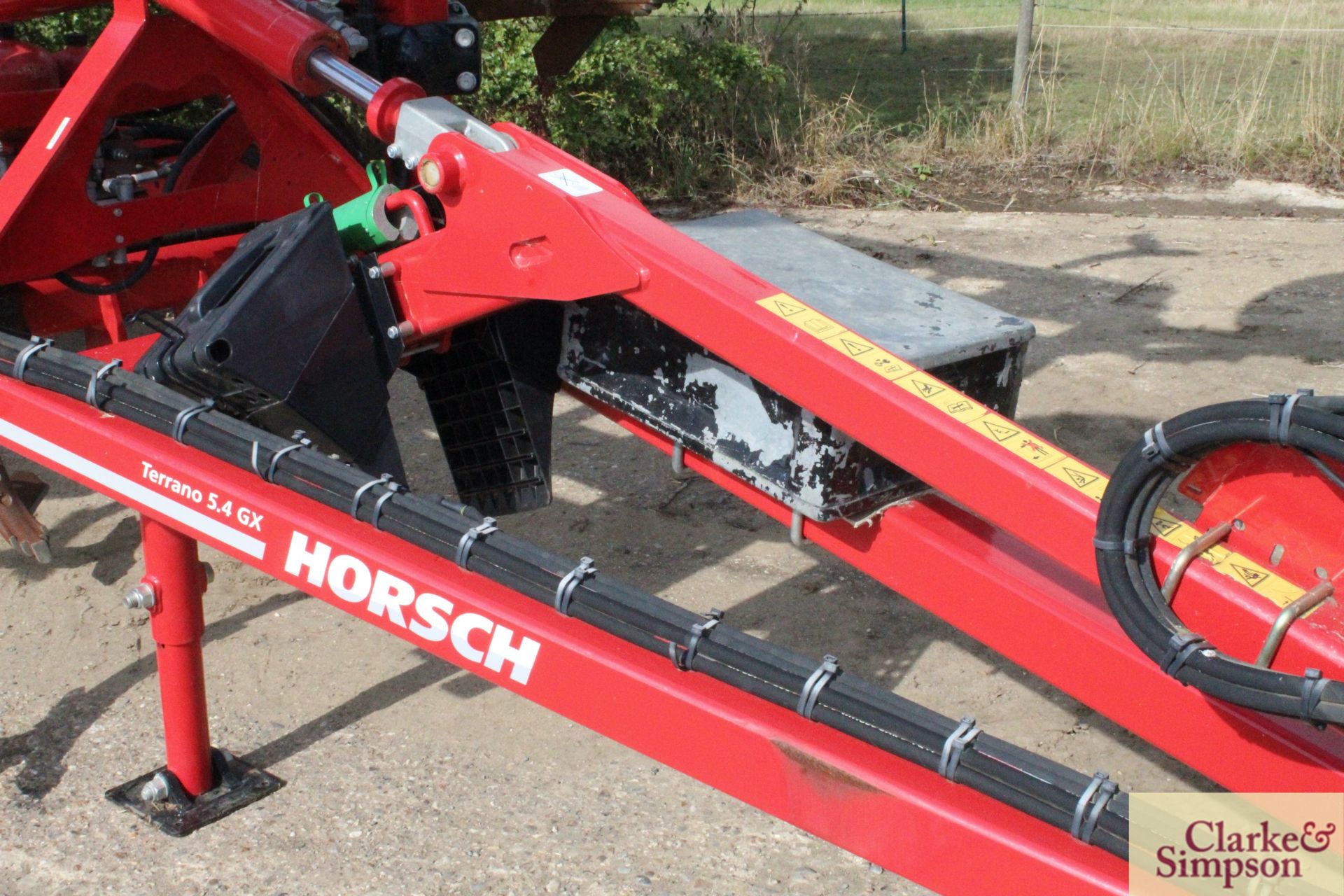 Horsch Terrano 5.4GX 5.4m hydraulic folding trailed cultivator. 2018. Serial number 34981289. With - Image 10 of 43