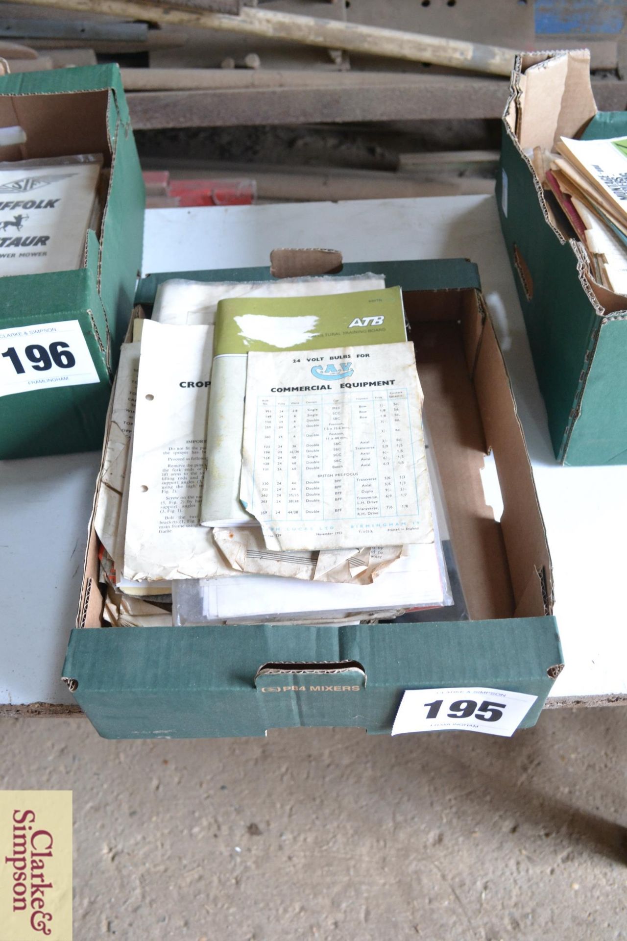 Quantity of vintage manuals to include NH baler, R