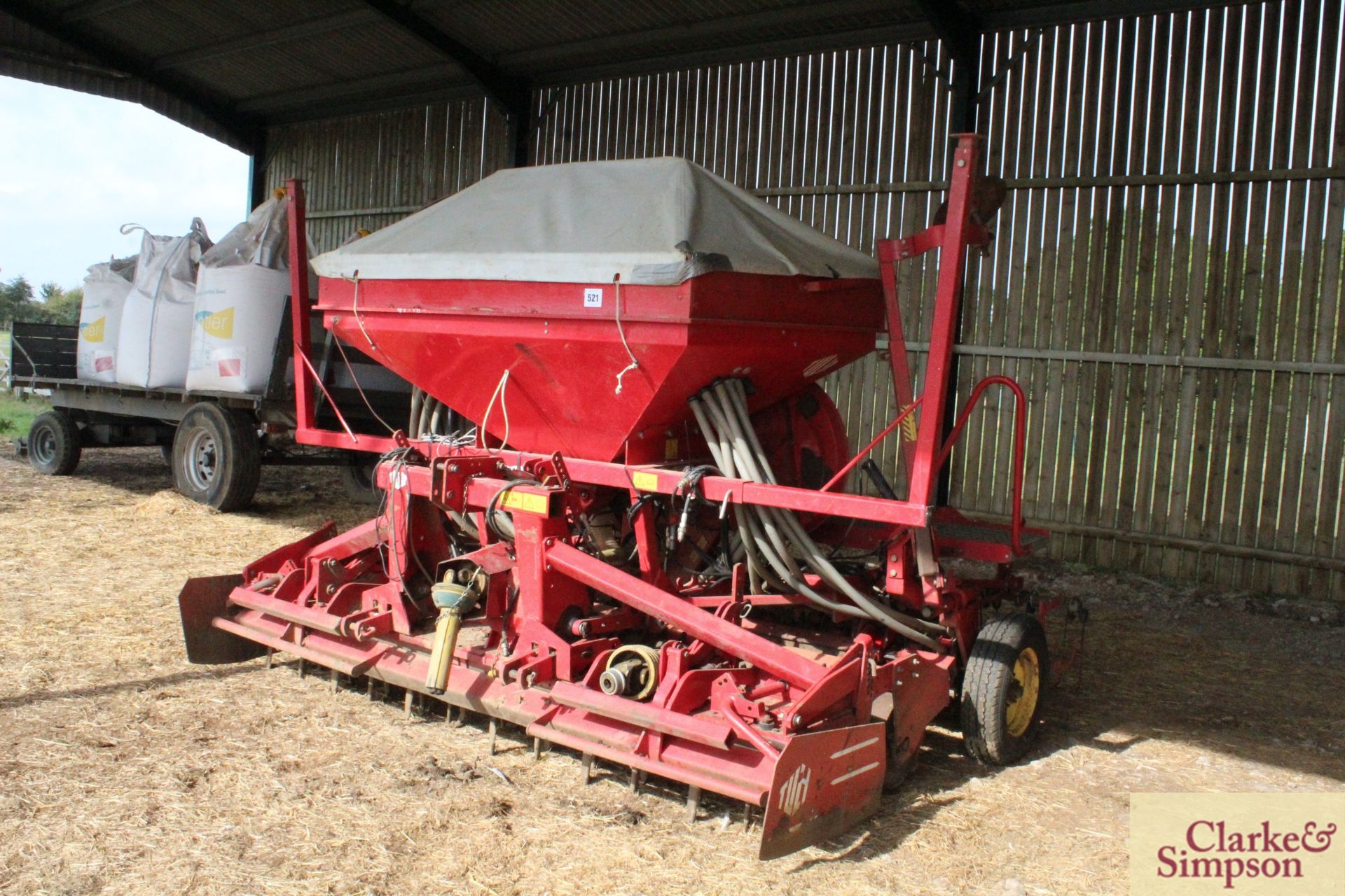 Lely/ Tulip Rotarra 3m power harrow. Serial number/ year to follow. With packer. Piggy backed with - Image 2 of 31