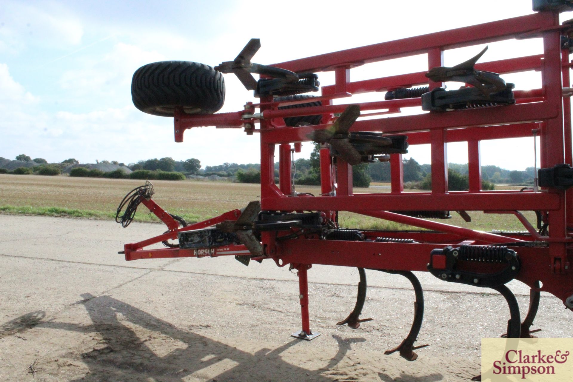 Horsch Terrano 5.4GX 5.4m hydraulic folding trailed cultivator. 2018. Serial number 34981289. With - Image 6 of 43