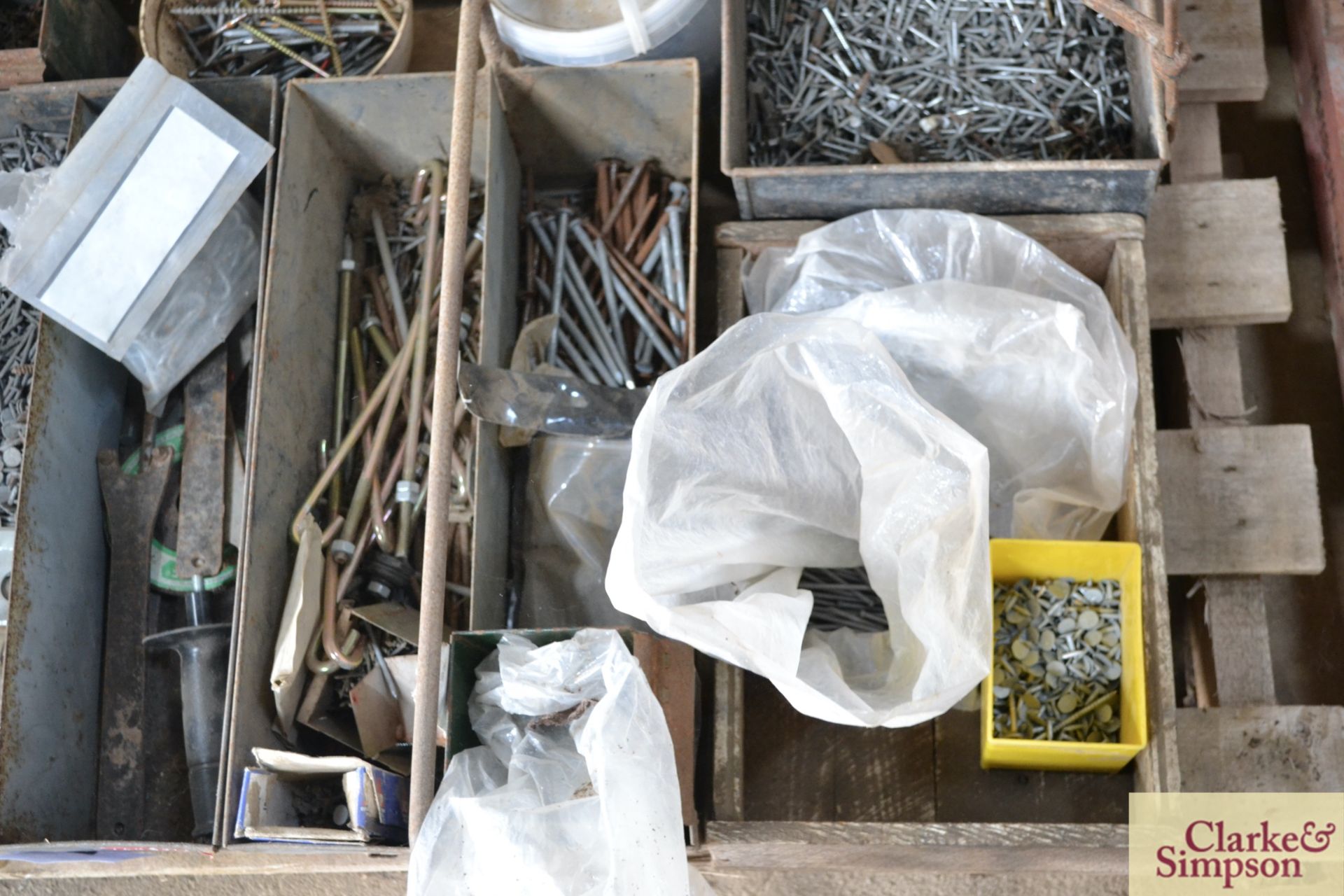 Pallet of various nails and fasteners. - Image 5 of 5