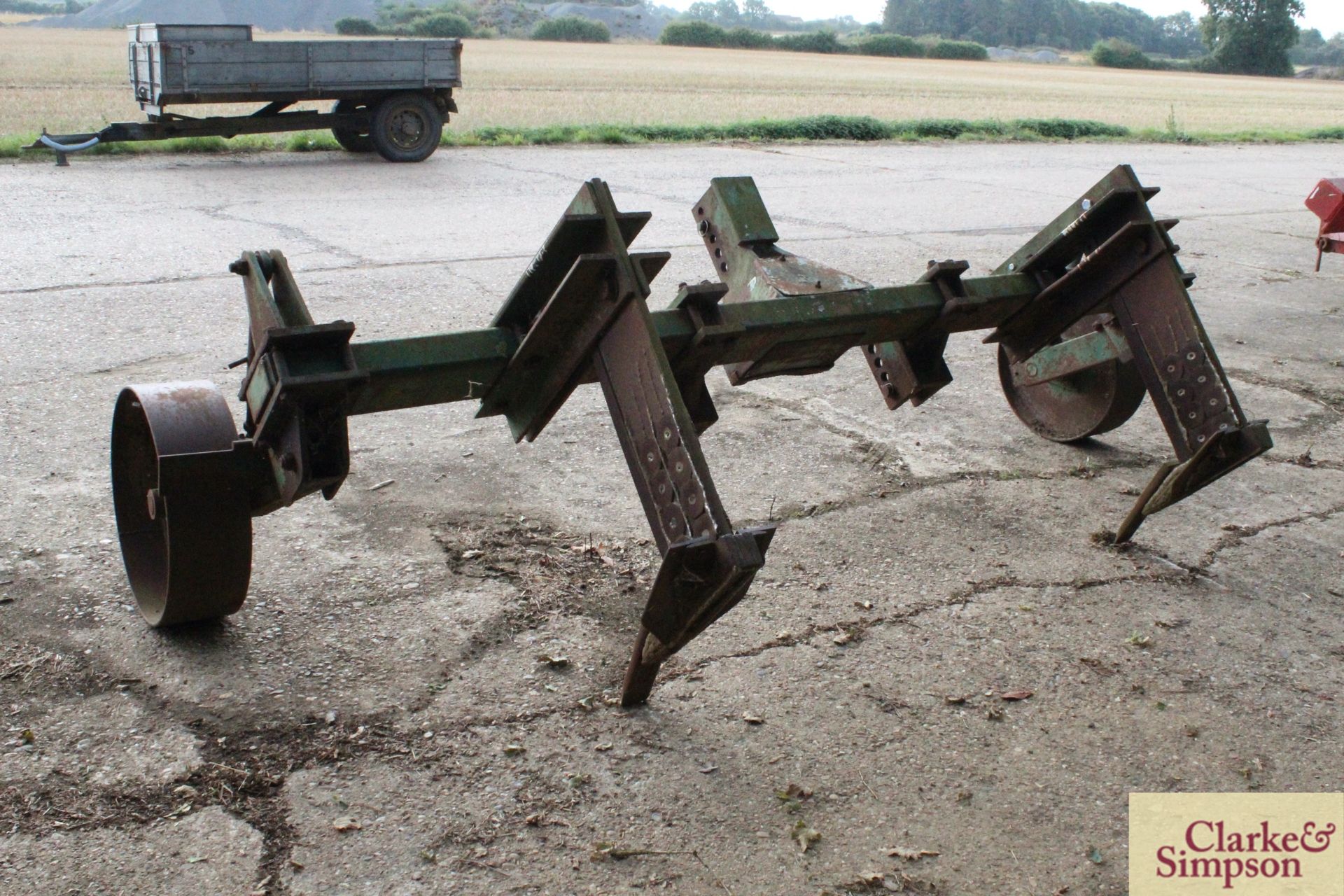 Cousins two leg subsoiler. With heavy duty depth wheels. - Image 3 of 10