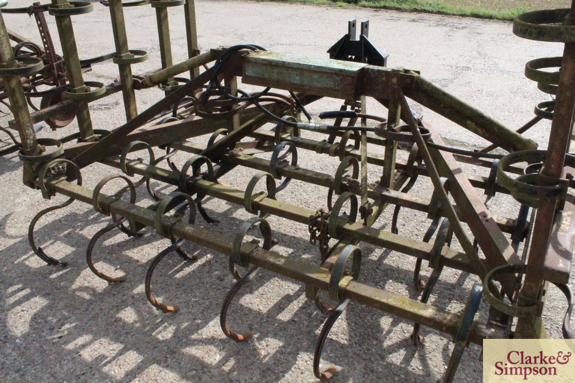 Cooper 6.5m hydraulic folding spring tine cultivator. - Image 10 of 14