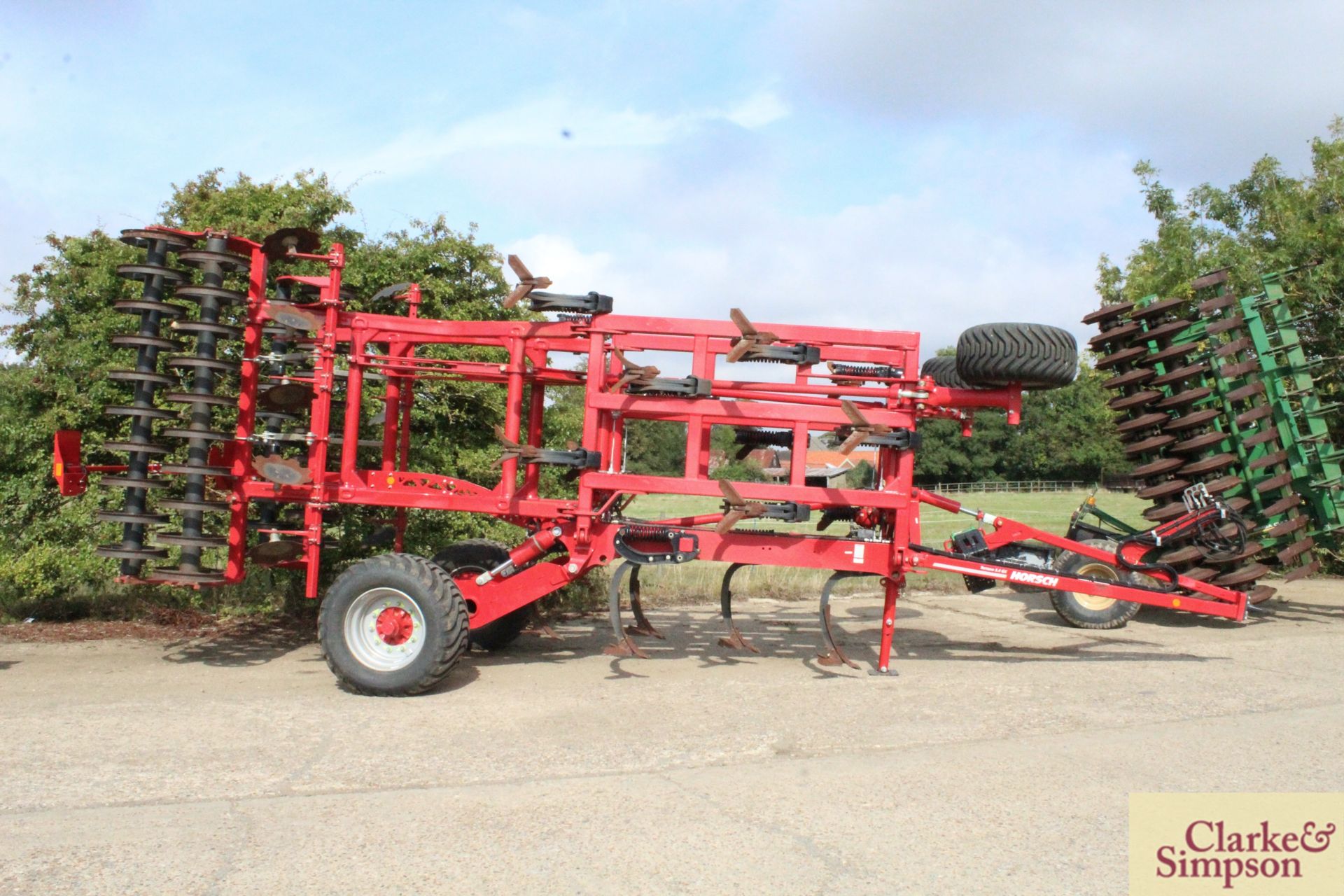 Horsch Terrano 5.4GX 5.4m hydraulic folding trailed cultivator. 2018. Serial number 34981289. With - Image 2 of 43
