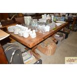 A Mexican pine refectory style dining table