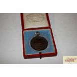 An Edwardian bronze medal for life saving 1910, in