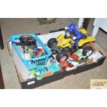 A quantity of various toys, die-cast vehicles etc.