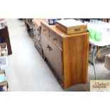 A sideboard fitted two drawers