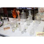 A quantity of various table glassware to include g