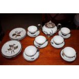 A quantity of R.W.Bavarian porcelain silvered deco