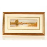 Harry Vane Turner, study of Streatley, signed wate