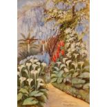 Ellen Warrington, a study of country garden, signe