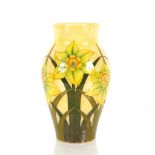 A Moorcroft "Daffodil" decorated baluster vase, de