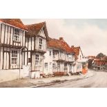 R Siger, study of The Street Lavenham, Suffolk, in