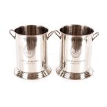 A pair of Champagne coolers, inscribed Louis Reoder, 24cm