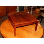 A Danish rosewood coffee table, with mark for Fran