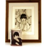 Louise Brooks, by Frank Martin pencil signed portr