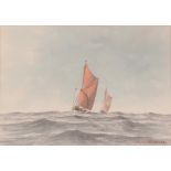 Anthony Osler (born 1938), "A Fair Breeze", signed watercolour
