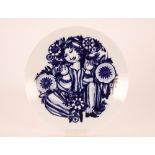 A Rosenthal plate decorated with a figure of a sea