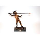 A Hellenic copper figure "Leonidas of Sparta", 33c