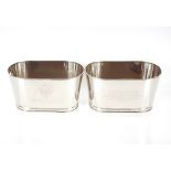 A pair of Lily Bollinger type oval wine coolers, 34cm