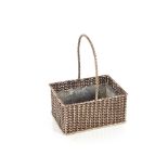 A German plated basket weave posy basket