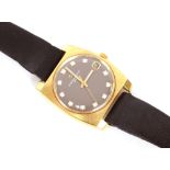 An Eterna-Matic 2000 gold plated wrist watch
