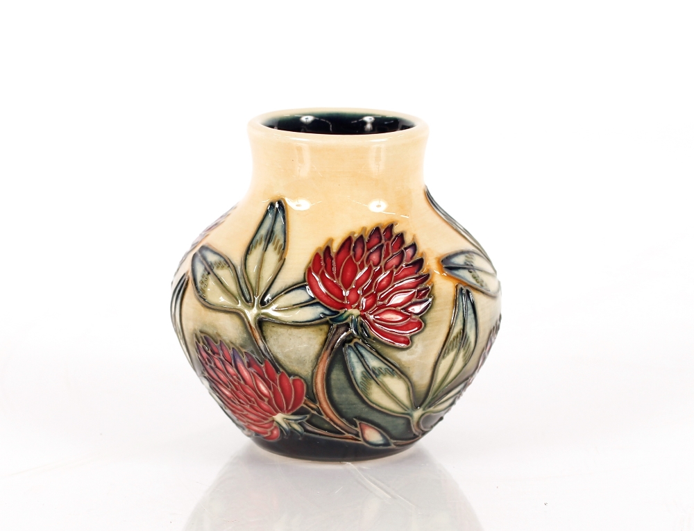 A small Moorcroft baluster vase, with "Anemone" de