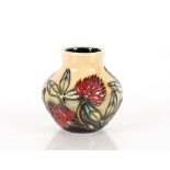 A small Moorcroft baluster vase, with "Anemone" de