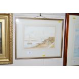 D. Lightfoot, watercolour study depicting boats on