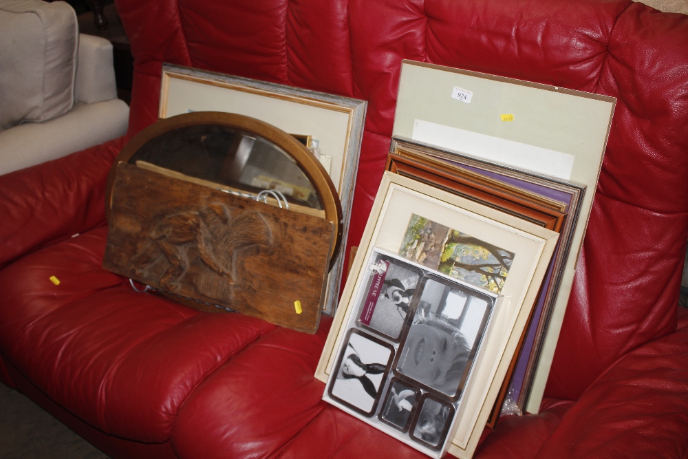 A quantity of various pictures, prints and mirrors