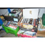 Five boxes of various DVD's and VHS tapes