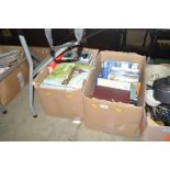 Two boxes of various books