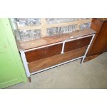 A part painted mahogany dressing chest, lacking mi