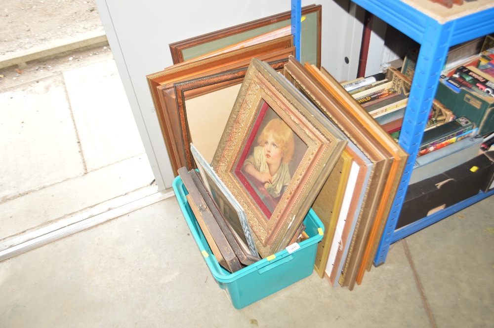 A quantity of mostly picture frames