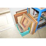A quantity of mostly picture frames