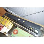 A Ronnie O'Sullivan snooker cue in fitted case