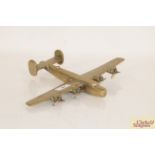 A large Trench Art brass aeroplane (wing span 13"