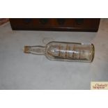 A ship in a bottle ornament