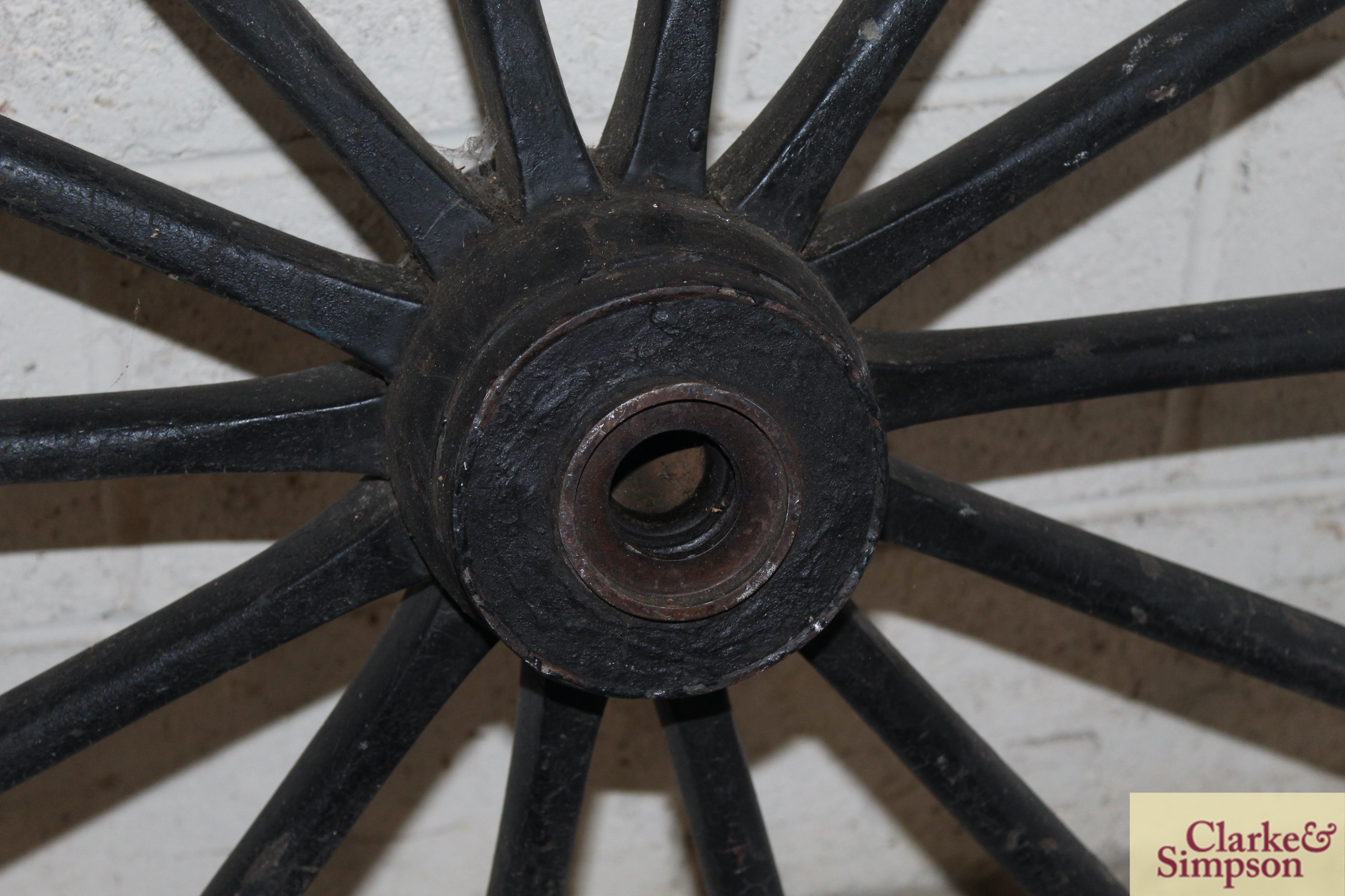 A vintage carriage wheel approx. 42" dia. - Image 6 of 6