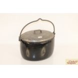 A Judge ware metal cooking pot with swing handle