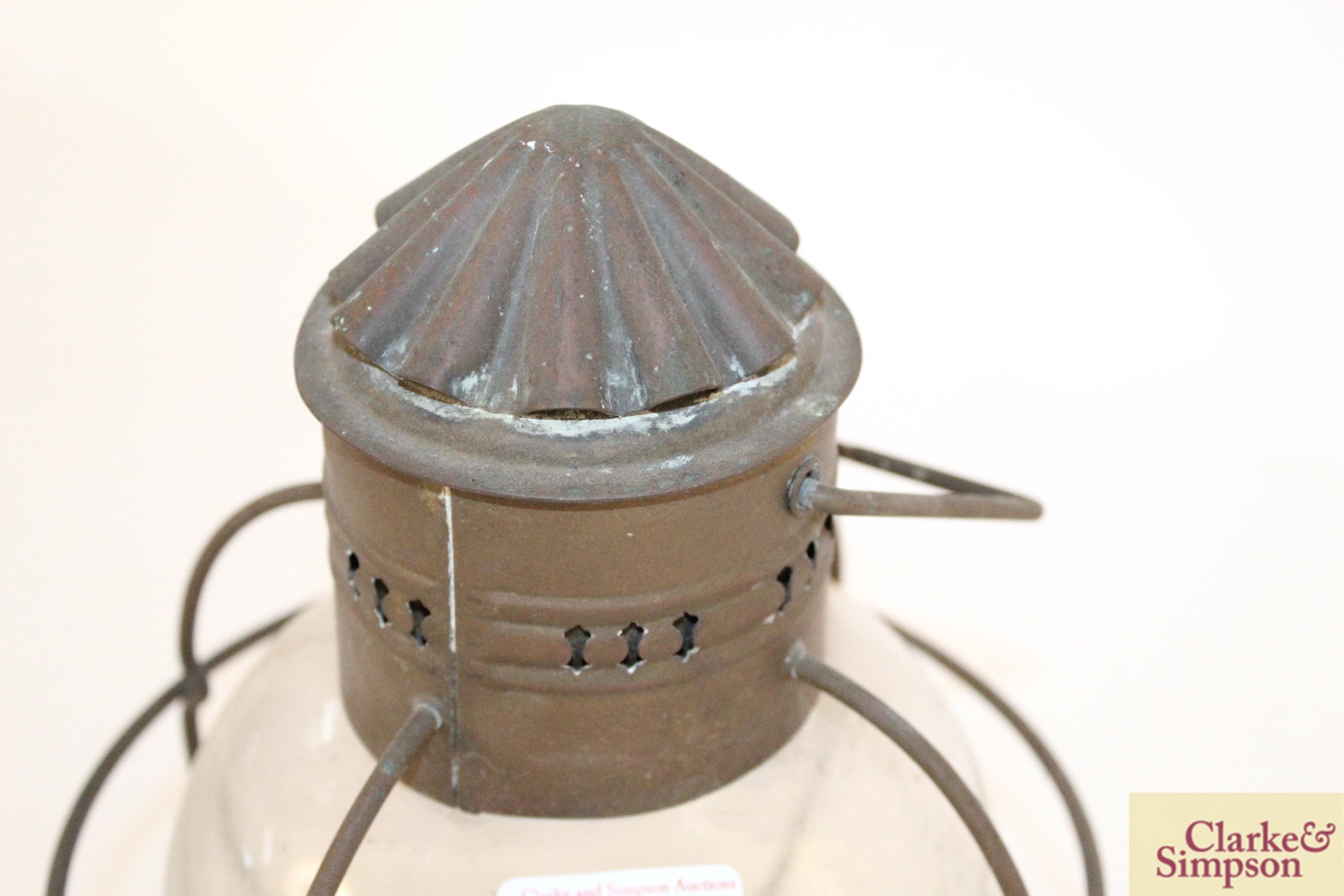 A Davey onion oil lamp - Image 3 of 5