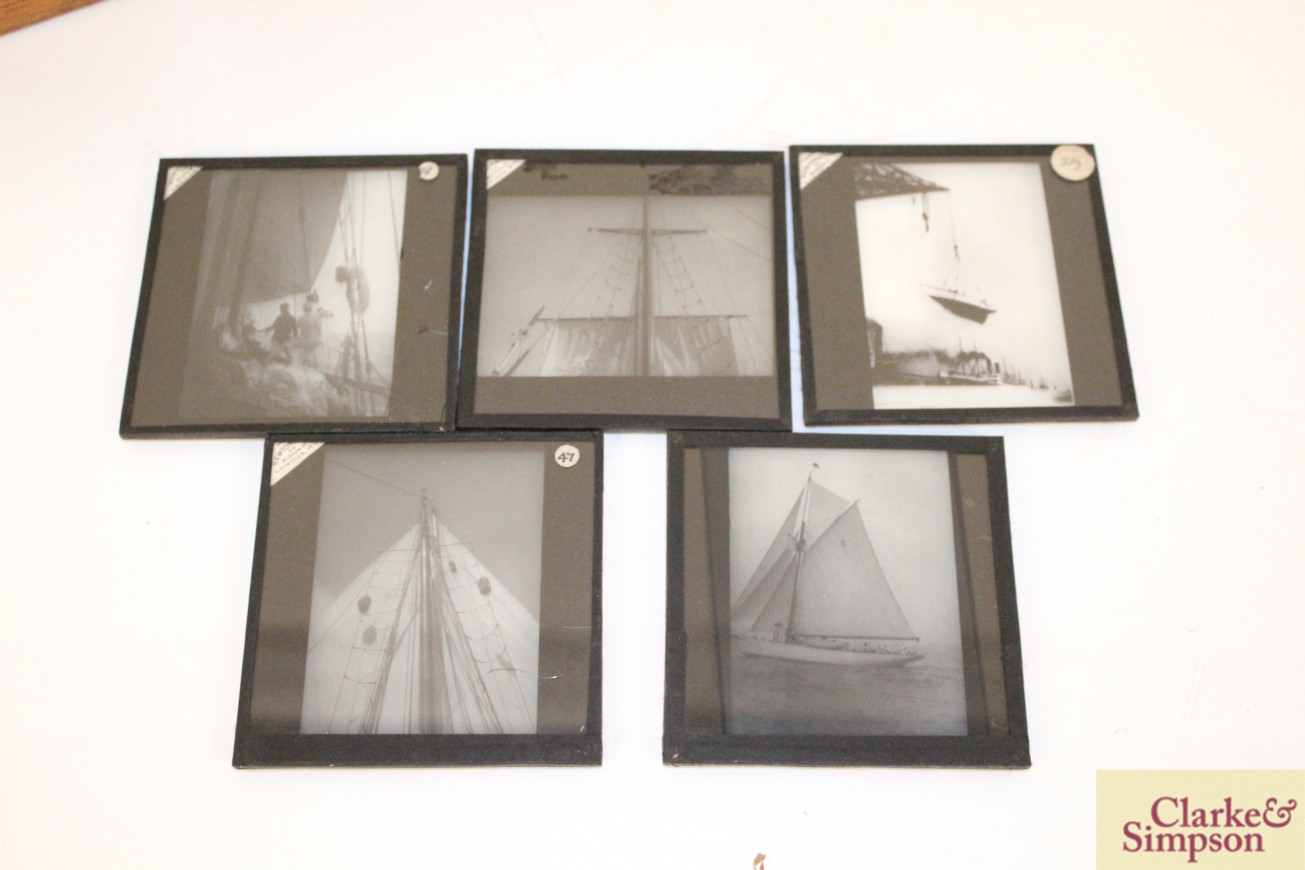 Two boxes of Magic Lantern slides depicting ships, - Image 3 of 11