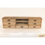 A 19th Century Flight of Ironmongers pine drawers