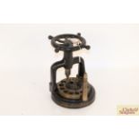 A Pinfolds cast iron and brass patent jewellers ri